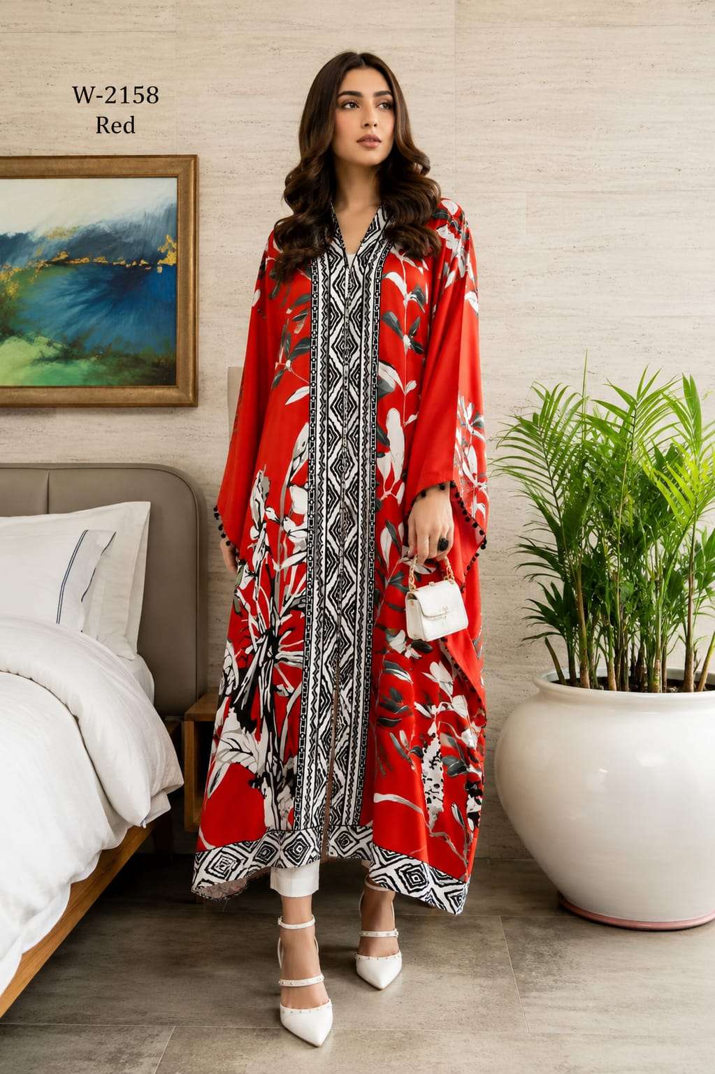 W 2158 LUXURY BEACH KAFTAN LONG TOP NEW COLORS DEALER PRICE BUY